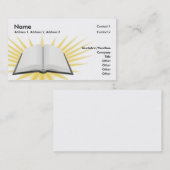 Öffnen Sie Buch-Visitenkarteentwurf Visitenkarte (Vorne/Hinten)