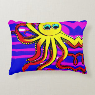 Öffnen Sie das runde Kissen des Octopus Designer