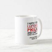 Öffnen Sie den Kühlschrank Funny Mug Kaffeetasse (VorderseiteRechts)