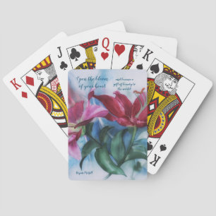 Öffnen Sie die blutblühenden Spielkarten. Spielkarten