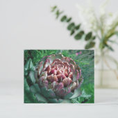 Öffnen Sie die Pflanze Artichoke. Postkarte (Stehend Vorderseite)