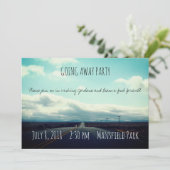 Öffnen Sie die Straße, die weg Party Einladung (Stehend Vorderseite)