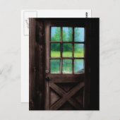Öffnen Sie die Tür nach außen Postkarte (Vorne/Hinten)