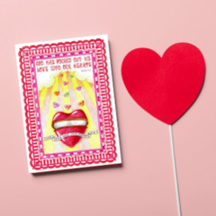 Öffnen Sie die Valentinkarte für Ihr Herz Feiertagskarte