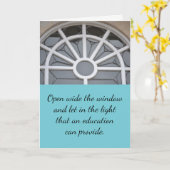 Öffnen Sie die Windows High School Abschluss Card. Karte (Gelbe Blume)