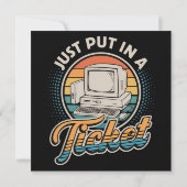 Öffnen Sie einfach ein Ticket Help Desk Technische (Rückseite)