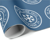 Öffnen Sie erst am 25. Dezember das blaue Umschlag Geschenkpapier (Rolleneckpunkt)