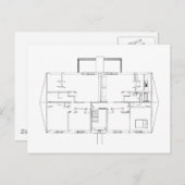 Öffnen Sie Floorplan Zeichnen: Postkarte (Vorne/Hinten)