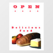 Öffnen Sie für das Fenster "Visitenkarte": 52 Zoll Fensteraufkleber (Blatt)