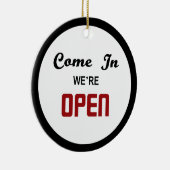 Öffnen Sie geschlossenen Tür-Aufhänger Keramikornament (Rechts)