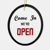 Öffnen Sie geschlossenen Tür-Aufhänger Keramikornament (Links)