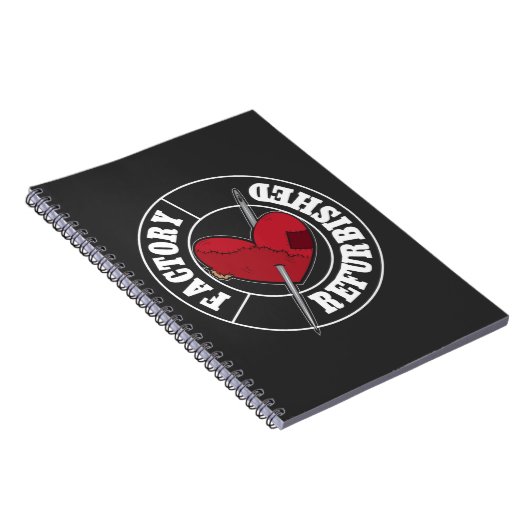 Öffnen Sie Herz-Operations-Erholungs-Geschenk Notizblock (Rechte Seite)