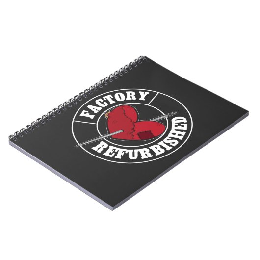 Öffnen Sie Herz-Operations-Erholungs-Geschenk Notizblock (Linke Seite)