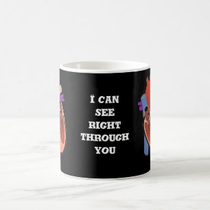 Öffnen Sie herziges Kaffeetasse