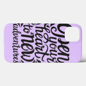 Öffnen Sie Ihr Herz für neue Abenteuer Case-Mate iPhone Hülle (Rückseite (Horizontal))