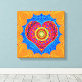 Öffnen Sie Ihr Herz Leinwanddruck (Insitu (Holzboden))