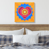 Öffnen Sie Ihr Herz Leinwanddruck (Insitu (Schlafzimmer))