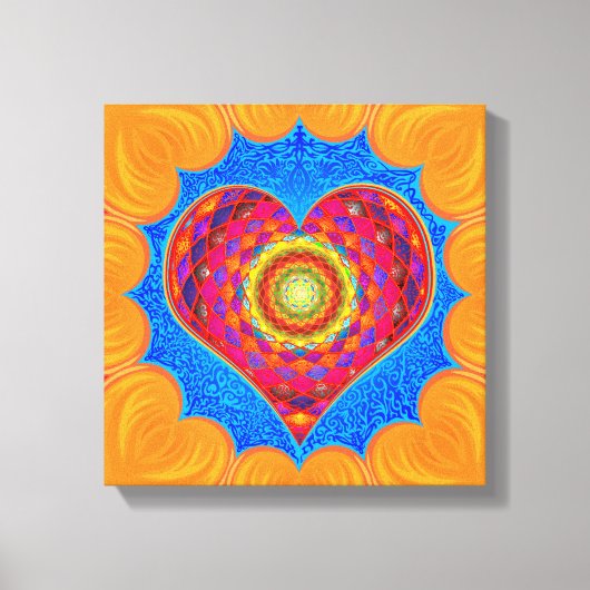 Öffnen Sie Ihr Herz Leinwanddruck (Vorderseite)
