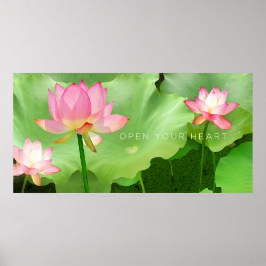 "Öffnen Sie Ihr Herz" Poster (Vorne)