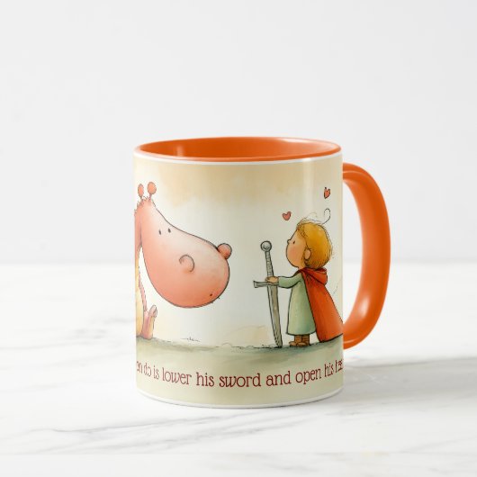 Öffnen Sie Ihr Herz Tasse (VorderseiteRechts)