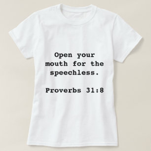 Öffnen Sie Ihren Mund für den sprachlosen T - T-Shirt