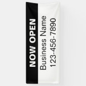 Öffnen Sie jetzt das Telefon mit schwarzem und wei Banner (Vertikal)