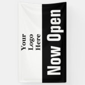 Öffnen Sie jetzt Ihr Schwarzweiß-Logo hier. Banner (Vertikal)