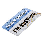 Öffnen Sie keine Geschirrspülmaschine Großes Vinyl Magnet (Linke Seite)