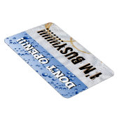 Öffnen Sie keine Geschirrspülmaschine Großes Vinyl Magnet (Rechte Seite)