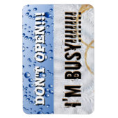 Öffnen Sie keine Geschirrspülmaschine Großes Vinyl Magnet (Vertikal)