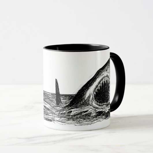 ÖFFNEN Sie KIEFER große weißer Tasse (VorderseiteRechts)