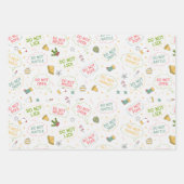 Öffnen Sie Kinder nicht niedliche lustige Sprüche Geschenkpapier Set (Vorderseite 3)