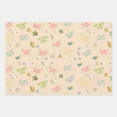 Öffnen Sie Kinder nicht niedliche lustige Sprüche Geschenkpapier Set (Vorderseite 2)