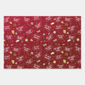 Öffnen Sie Kinder nicht niedlichen lustige Sprüche Geschenkpapier Set (Vorderseite 3)