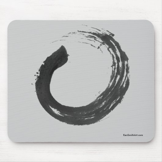 Öffnen Sie Kreis Enso Zen Mousepad (Vorne)