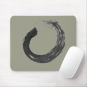 Öffnen Sie Kreis Enso Zen Mousepad, kakifarbig Mousepad (Mit Mouse)
