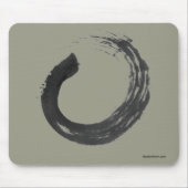 Öffnen Sie Kreis Enso Zen Mousepad, kakifarbig Mousepad (Vorne)