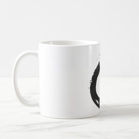 Öffnen Sie Kreis Enso Zen-Tasse Kaffeetasse (Links)