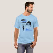 Öffnen Sie Mikeless T-Shirt Blau mit Ausflug-Daten (Vorne ganz)