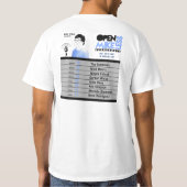 Öffnen Sie Mikeless T-Shirt mit hinteren Daten (Rückseite)