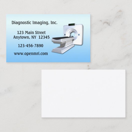 Öffnen Sie MRI Visitenkarte (Vorne/Hinten)