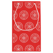 Öffnen Sie nicht bis 25. Dezember Red Gift Bag Kleine Geschenktüte (Rückseite)