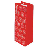 Öffnen Sie nicht bis 25. Dezember rot Geschenktüte Für Weinflaschen (Vorderseite Schrägansicht)