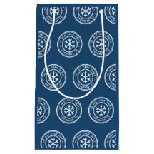 Öffnen Sie nicht bis Blue Christmas Geschenktasche