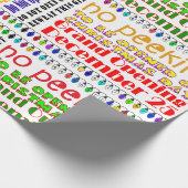 ÖFFNEN SIE NICHT "BIS CHRISTMAS! GESCHENKPAPIER (Ecke)