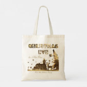 Öffnen Sie nicht bis Weihnachten Abend Geschenke T Tragetasche (Rückseite)