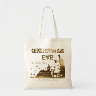 Öffnen Sie nicht bis Weihnachten Abend Geschenke T Tragetasche