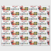 Öffnen Sie nicht bis Weihnachten farbenfrohe Weihn Geschenkpapier (Flach)