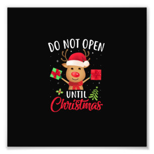 öffnen Sie nicht bis Weihnachten Fotodruck