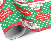 Öffnen Sie nicht bis Weihnachten Geschenkpapier (Rolleneckpunkt)